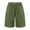 Army Green, variant on Womens Casual Shorts Bermuda Elastic Waist Cotton Linen With Pockets Girls Bottoms Shorts