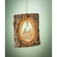 thumbnail image 2 of Earthwood 166716 Olive Wood Ornament - Bark with Flight to Egypt - 4 in., 2 of 4