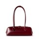 thumbnail image 1 of Bolso de hombro estilo baguette en piel vacuna, gran capacidad en color vino tinto, 1 of 6