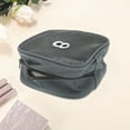 thumbnail image 3 of Unique Bargains 1 Pc Square Bean Eye Makeup Bag for Travel Vacation Gray Nylon Mesh, 3 of 5