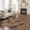 thumbnail image 3 of Boho Tribal 5'x8' Area Rug for Living Room, Abstract Floral Geometric Pattern Art Vintage Washable Non-Slip Rugs for Bedroom Nursery Dining Room, Low-Pile Kitchen Carpet Large Entryway Rugs, 3 of 9
