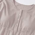 thumbnail image 4 of BUIGTTKLOP Cotton Nightgown for Women with Built in Bra Short Sleeve Soft Night Dress Full Length Loose Nightshirts, 4 of 6