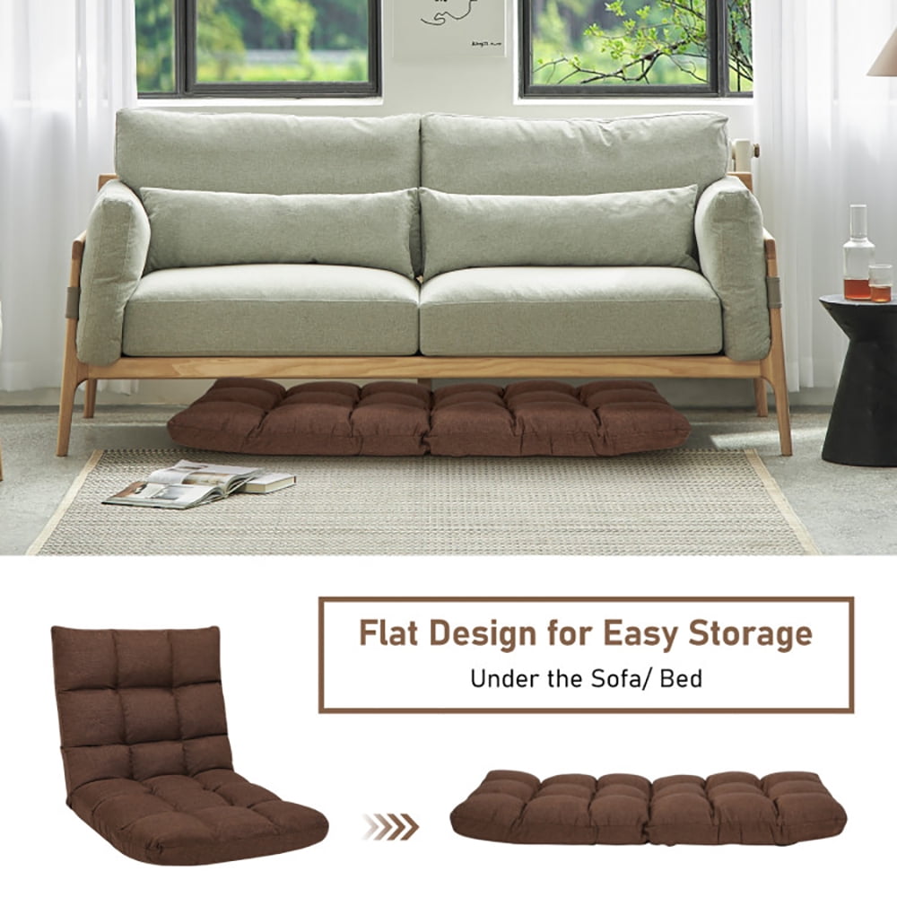Finihen Folding Lazy Sofa Chair, 14-Position Adjustable Folding Lazy Gaming Sofa, for Living Room, Bedroom, for Gaming, Reading, Coffee Finihen Folding Lazy Sofa Chair, 14-Position Adjustable Folding Lazy Gaming Sofa, for Living Room, Bedroom, for Gaming, Reading, Coffee