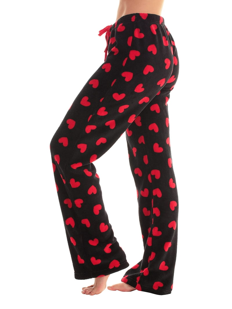 Just Love Women's Plush Pajama Pants 6339-10668-RB-1X (Heart - Red