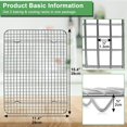thumbnail image 2 of Cooling Rack Set of 2, Stainless Steel 15.4" x 11.4" Baking Rack for Oven Cooking Roasting Grilling Broiling, Grid Wire Rack for Bacon Pizza Chicken BBQ Meat, Dishwasher Safe, 2 of 7