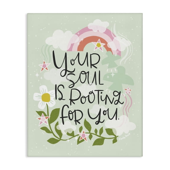 Stupell Industries Eclectic Your Soul Is Rooting For You Canvas Art, 16 x 20, by Mandy Ford Art   Illustration