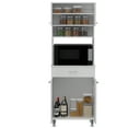 thumbnail image 5 of Xukmct 2 Door Pantry Cabinet with Drawer and Shelf, Perfect for Kitchen, Dining Room, White, 5 of 8