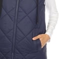 thumbnail image 5 of White Mark Long Hooded Puffer Vest (Women's & Women's Plus), 5 of 5