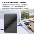 thumbnail image 4 of MesaSe External Hard Drive USB 3.0 Portable Solid State Drive with Stable 5Gbps Transmission 2.5‘‘ Metal Hard Drive for Notebook PC Android & Windows, 4 of 6