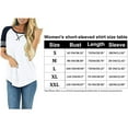 thumbnail image 5 of SHIBEVER Summer T Shirts for Women Short Sleeve Tops Casual Cute Crew Neck Tunic Tops Loose Fit Fashion Ladies Blouse Tops White, 5 of 6