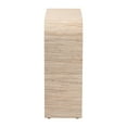 thumbnail image 3 of bali & pari Yareli Bohemian Woven Natural Grasscloth Console Table, 3 of 8