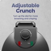 Chefman Flip Belgian Waffle Maker w/ Non Stick Plates, Adjustable Timer - Black