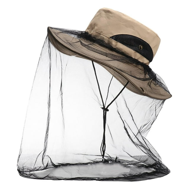 Outdoor Mesh Mosquito And Insect Hat, Multi-functional Climbing Sun Protection Quick Drying Fisherman Hat