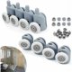 thumbnail image 1 of Juego de 8 ruedas para puertas corredizas de 23 mm, rueda giratoria para puerta para cabina de baño, 1 of 1