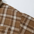 thumbnail image 7 of RongHuan Men's Big and Tall Flannel Shirts Casual Button Down Plaid Shirt Jacket Oversize Long Sleeve Fleece Tshirt, 7 of 7