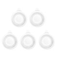 thumbnail image 2 of ZZkhGO 5-Pack Drain Hair Catcher, Shower Sink Tub Drain Cover, Non-Clog Flexible Grate with Suction Cups for Bathroom, 2 of 7