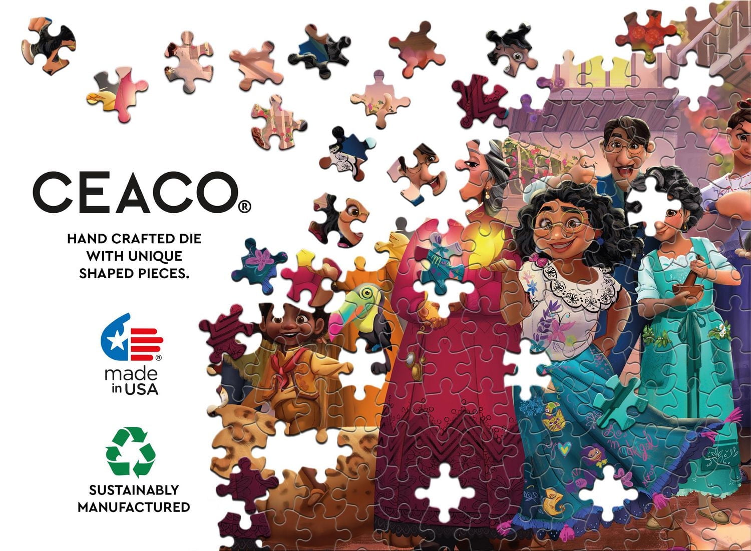 Ceaco Disney Encanto Family 200-Piece Interlocking Jigsaw Puzzle for Children Ages 8+