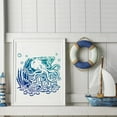 thumbnail image 2 of 6pcs Ocean Fish School Octopus Tentacles Stencil 11.8×11.8inch Large Summer Sea Theme Painting Stencils with Paint Brush Sea Creatures Octopus Template for Wood Fabric Wall Rock DIY Craft, 2 of 7