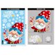 thumbnail image 1 of Pegatinas de cristal con forma de corona navideña de dibujos animados, hombre de jengibre, Papá Noel, muñeco de nieve, alce, decoración navideña 2025, 1 of 5