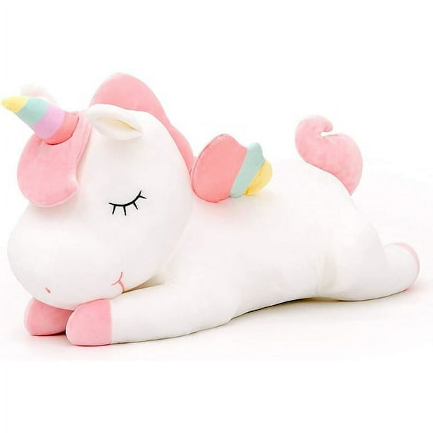 Unicornio para niños, largo, algodón/PP, 30 cm, 3 años+, multicolor