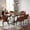 Brown, variant on IZXGS Dining Chairs Set of 2, Modern Upholstered Faux Leather Kitchen Chairs with Curved Back Metal Legs,Brown