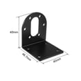 thumbnail image 2 of Soporte de montaje fijo en forma de L para motor de caja de engranaje DC de 37 mm de diámetro Uxcell, 2 of 5