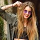 thumbnail image 5 of Gafas de sol vintage para hombre y mujer, gafas de sol retro con montura redonda de aleación, 5 of 7