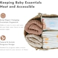 thumbnail image 3 of Diaper Caddy Organizer Seagrass Nursery Basket with Divider for Baby Essentials, 3 of 8
