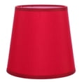 thumbnail image 1 of Red Lamp Shade Transparent Lamp Shades Bulb Shade Cover Fabric Lampshade Table Light Small Lamp Shade, 1 of 3