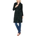 thumbnail image 1 of I.N.C Womens Solid Trench Coat, Green, X-Large, 1 of 1