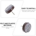thumbnail image 4 of Topbathy 50Pcs Screw on Chair Pads Felt Furniture Protectors Floor Protectors for Hardwood Floors with Non Slip, 4 of 7