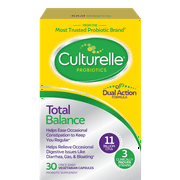 Culturelle Probiotics Total Balance, Dual Action Formula, 30 Ct