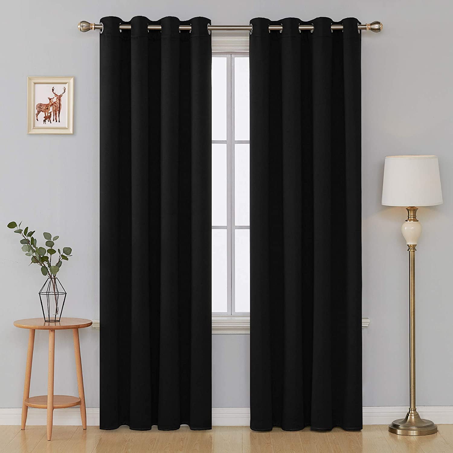 Deconovo Grommet Blackout Curtains Room Darkening Thermal Insulated