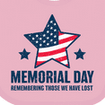 thumbnail image 4 of Inktastic Memorial Day Grunge Remembering Those We Have Lost Boys or Girls Baby Bib, 4 of 4