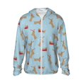 thumbnail image 2 of Lsque Dachshund Dog UPF 50+ Lightweight Sun Protection Men's Women's Long Sleeve Shirt, Hoodie Performance -XX-Large, 2 of 9