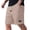 15# Khaki, variant on Men’s Waffle Elastic Shorts Casual Drawstring Workout Running Jogging Drawstring Breathable Waffle Short Khaki XL