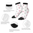 Bingfone Girl Rabbit Design Patterned Men's Women's Casual Cotton Socks