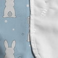 thumbnail image 4 of Easter Bunny Microwave Oven Cover, Simple Calm Tones Rabbit Illustration Pompom Tail, Water Resistant Organizer with Pockets for Kitchen, 36" x 12", Blue Cadet Blue, by Ambesonne, 4 of 4