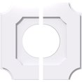 thumbnail image 1 of Ekena Millwork CMP14LE2-06000 14 in. OD x 6 in. ID Square Locke Architectural Grade PVC Contemporary Ceiling Medallion - 2 Piece, 1 of 4