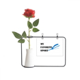 thumbnail image 1 of Florero de rosas Unbranded Decoración de jarrones colgantes de flores Tamaño 25 x 17 cm, 1 of 3