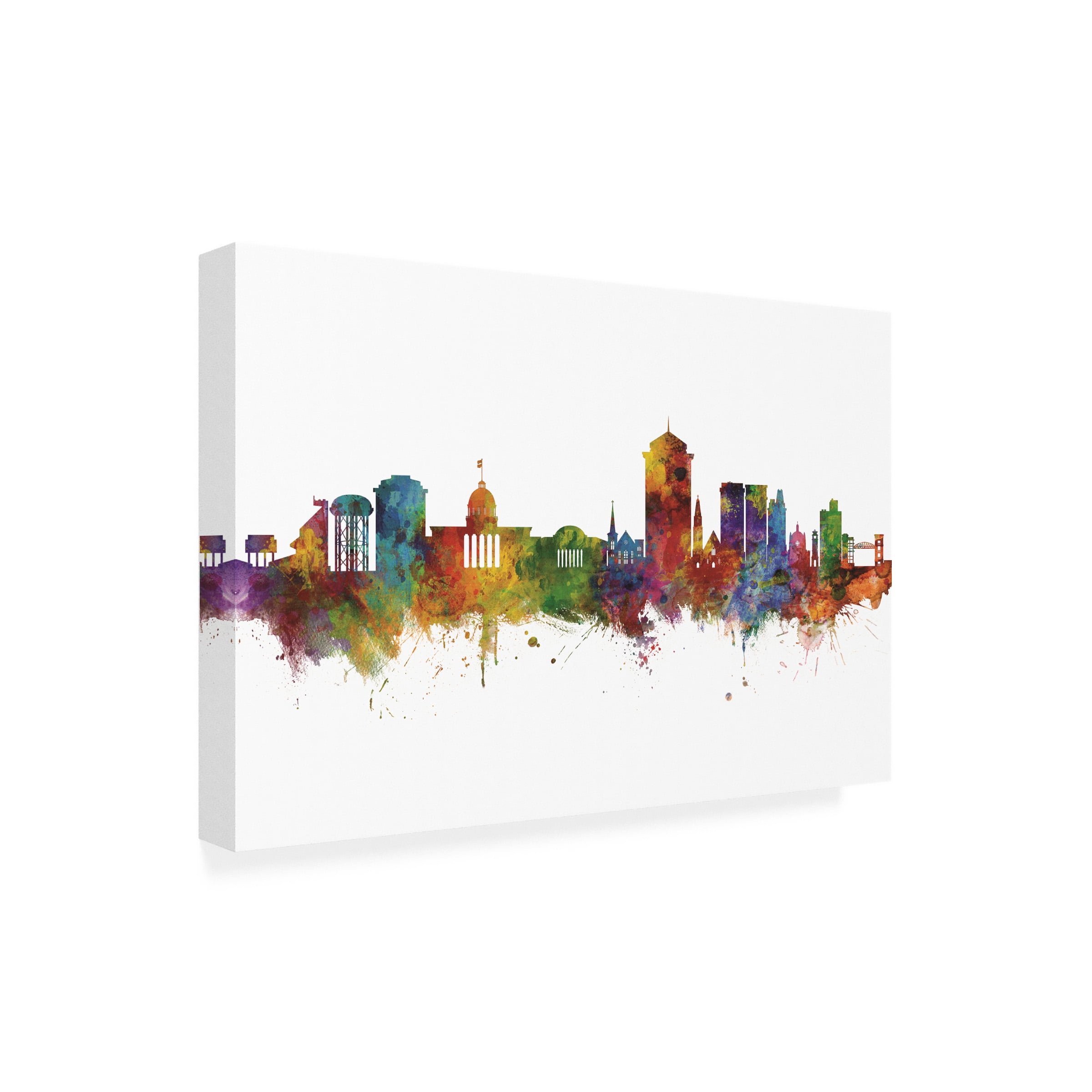 Michael Tompsett 'Montgomery Alabama Skyline' Canvas Art