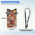 thumbnail image 7 of SEANATIVE Men Women Neoprene Cell Phone Crossbody Purse Case With Removable Adjustable Strap Waterproof Mini Travel Phone Bag for Phone Key, 8 x 4 inch, Cute Cat Christmas Tree Ball Lights, 7 of 7