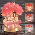 thumbnail image 1 of Lámpara táctil Crystal Rose recargable, inalámbrica, de Lamp ONXE, 1 of 7
