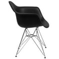 thumbnail image 3 of Alonza Series Black Plastic Chair with Chrome Base, 3 of 9
