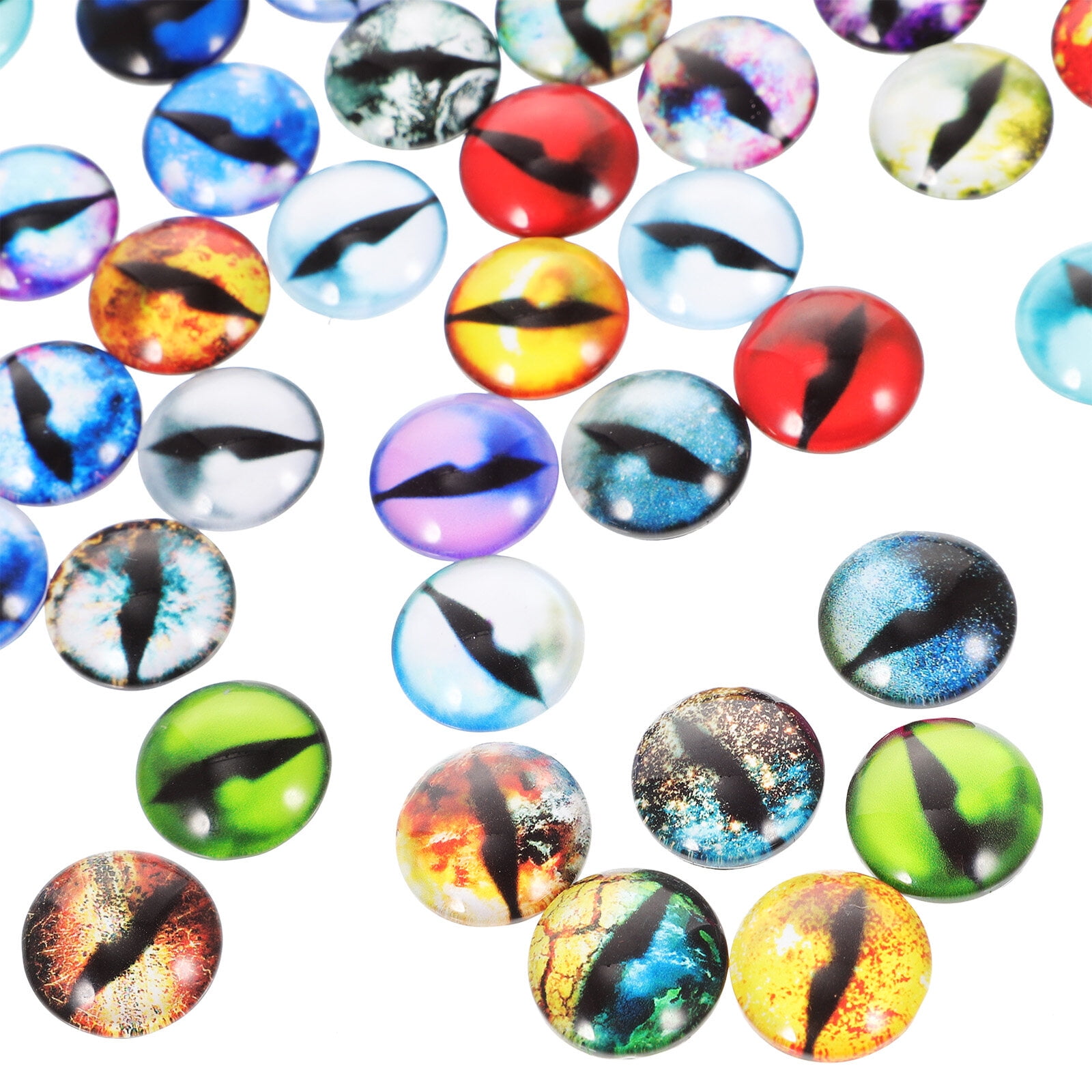 EXCEART 400 Pcs Glass Eye Patch Decor Doll Eyes for Crafts Craft Eyes  Eyeballs for Crafts DIY Glass Eyes Eyeballs for Halloween Glass Eye Beads  Toy
