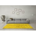 thumbnail image 3 of Ahgly Company Machine Washable Indoor Rectangle Oriental Yellow Traditional Area Rugs, 5' x 8', 3 of 4
