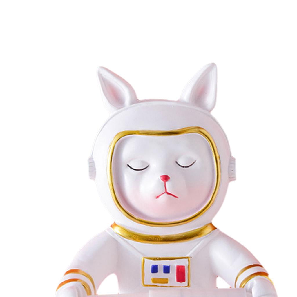 Fiocias Animal Style Bathroom Toilet Paper Holder Organizer for Restroom Hold Mega Rolls Puppy Astronaut