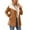 Brown, variant on Women's Winter Thermal Anorak Jacket with Windproof Hooded Soft Coat for Outdoor Cold Weather