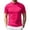Hot Pink_002, variant on Men's Mock Neck T Shirts Stylish Stretch Short Sleeve Slim Fit Basic T-Shirt Summer Breathable Lightweight Business Casual T-Shirts Wine L