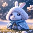 thumbnail image 1 of Cuadros Decorativos 5D Wdftyju Kit pintura diamante conejo 4 estilos, 1 of 9